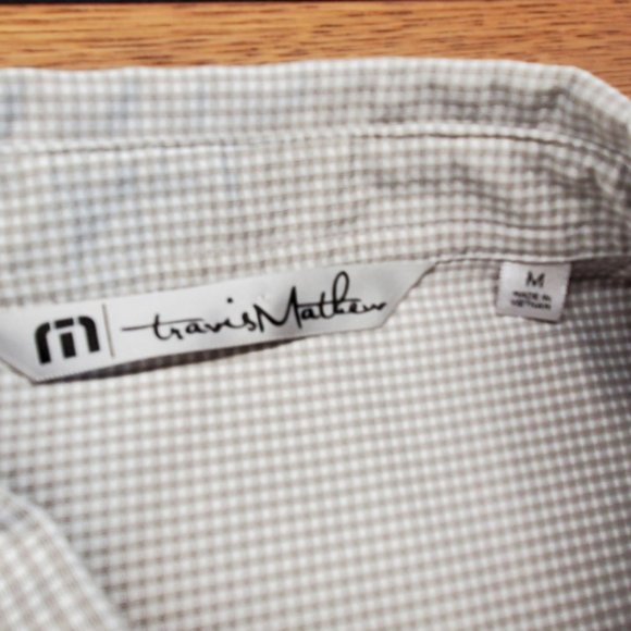 Travis Mathew Men's Long Sleeve Let's Do It Again Striped Shirt Gray, Size: Medi - Picture 7 of 7